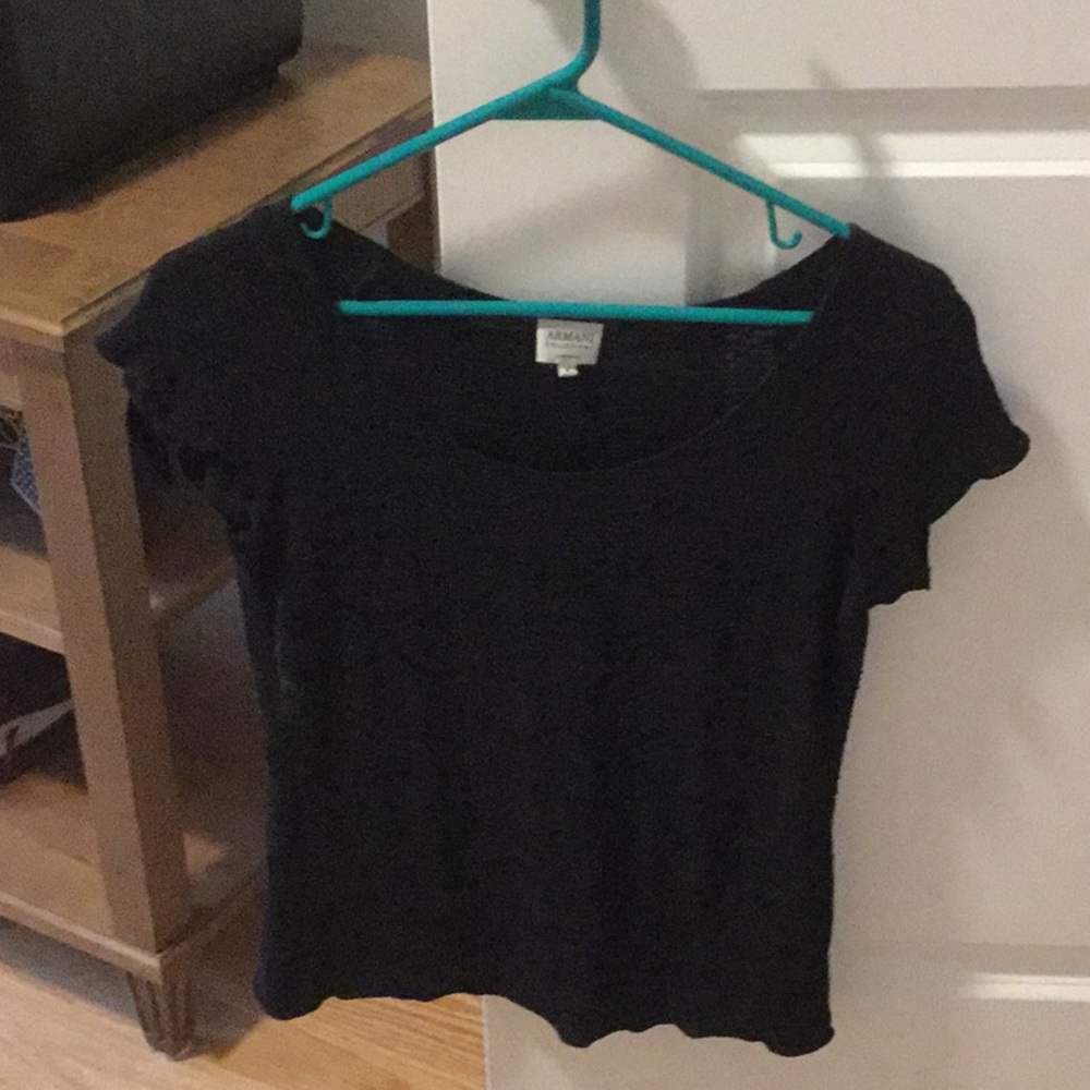 Armani cap sleeve top